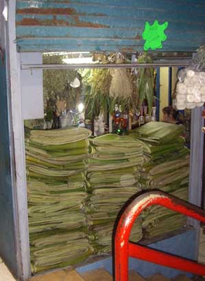 banana leaves