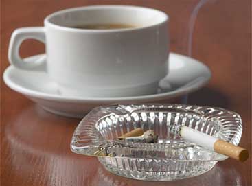 coffee and smoking