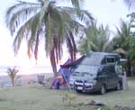 Matin camper at beach