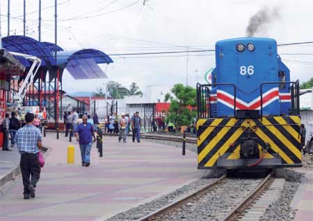train arrives